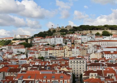 Lisbon - City view of Castelo de Sao Jorge