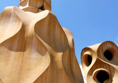 Barcelona - Gaudi's Casa Mila Rooftop Chimneys